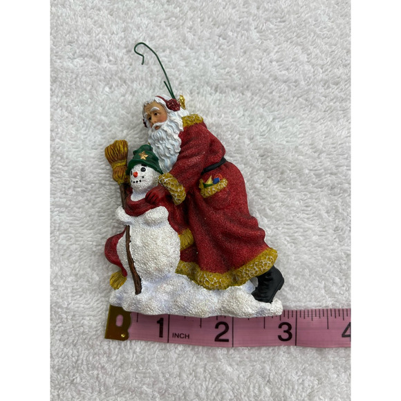 Pipka 2000 Stories Of Christmas Ornament #11430 Santa & His Snow Friend 3" - Picture 5 of 9